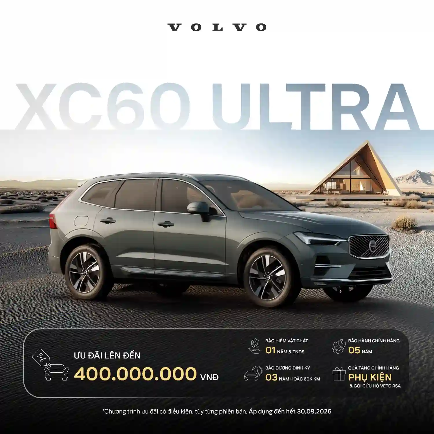 Chương tình khuyến mại Volvo XC60 cho Tháng 09/2026