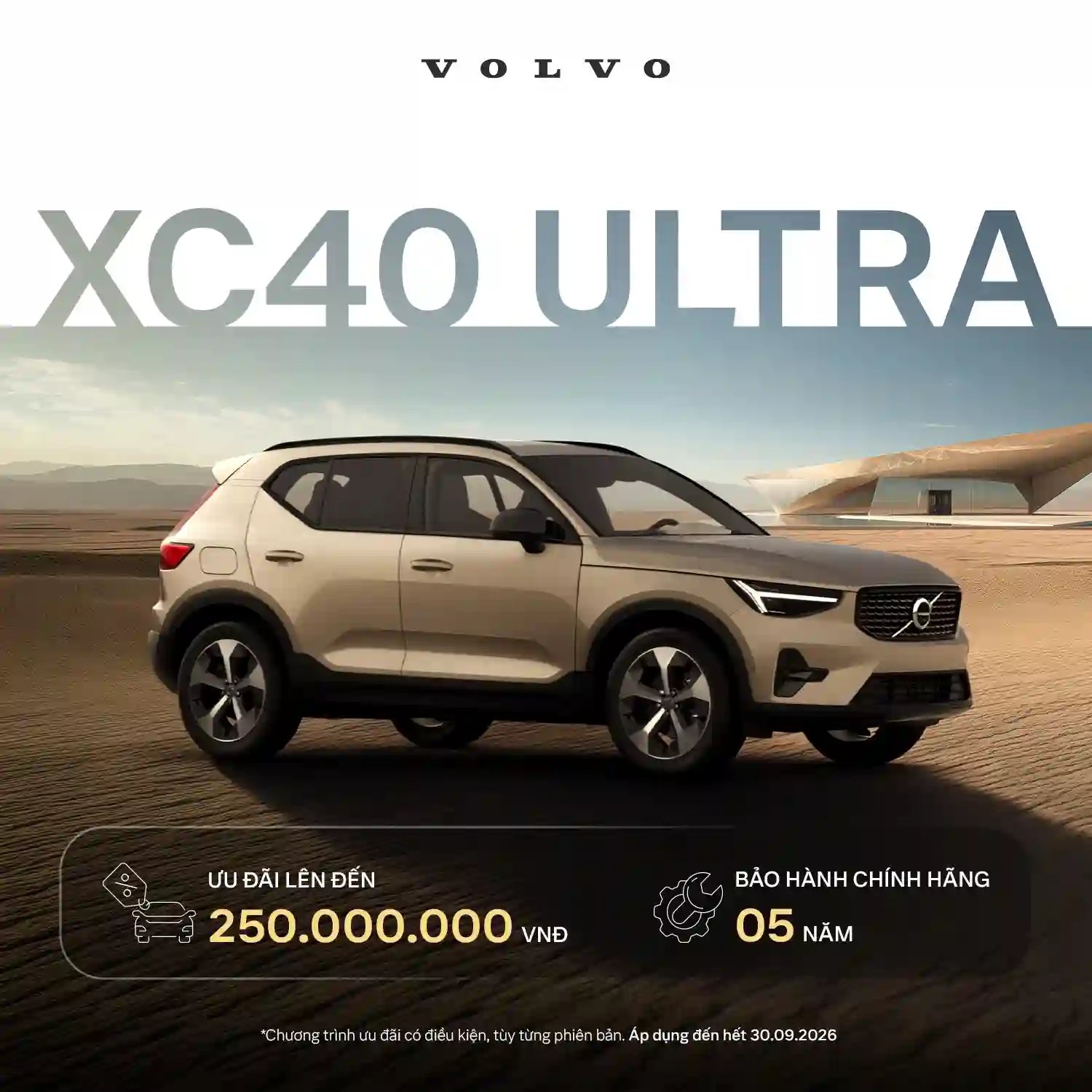 Chương trình khuyến mại Volvo XC40 Tháng 09/2026