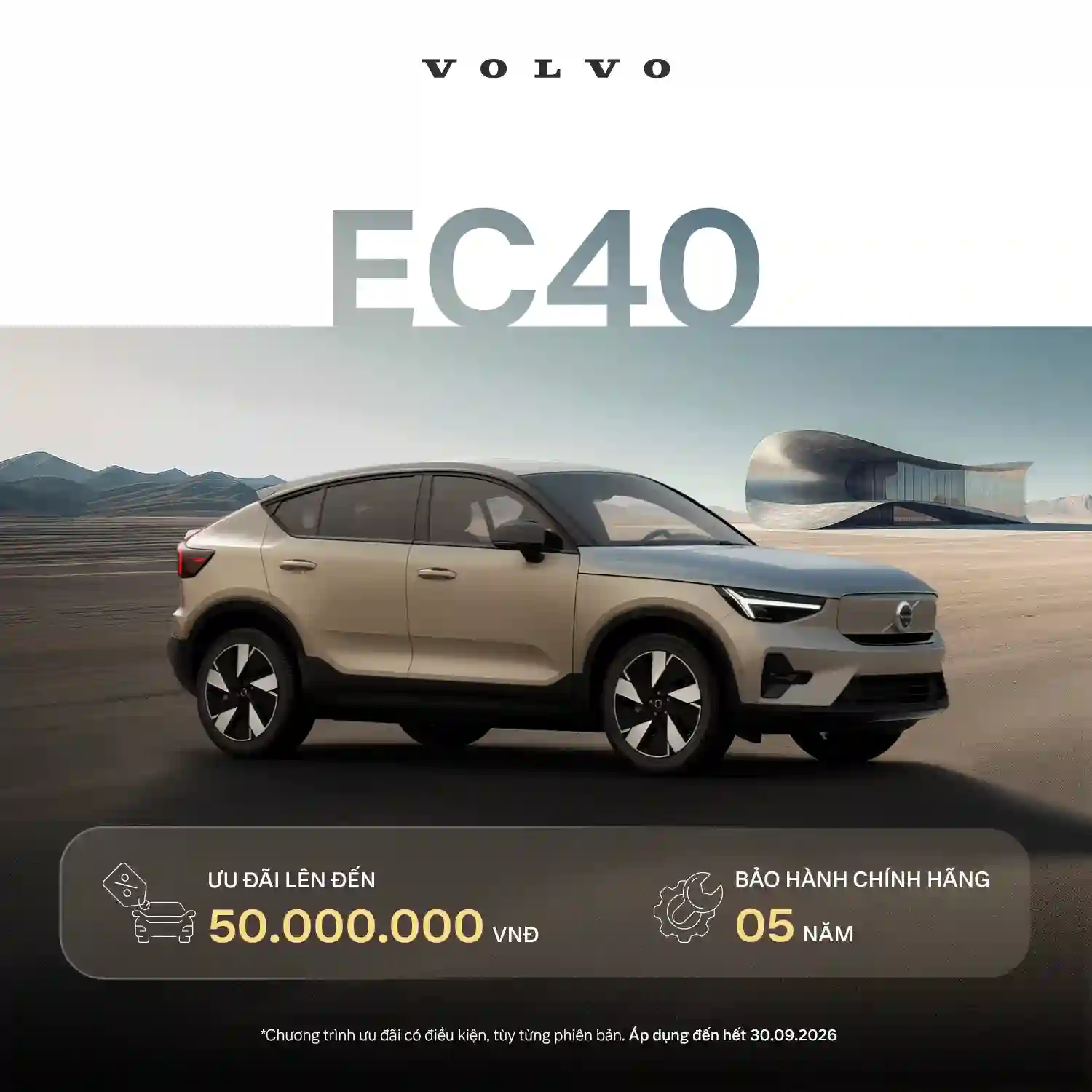 Chương trình khuyến mại Volvo EC40 Tháng 09/2026