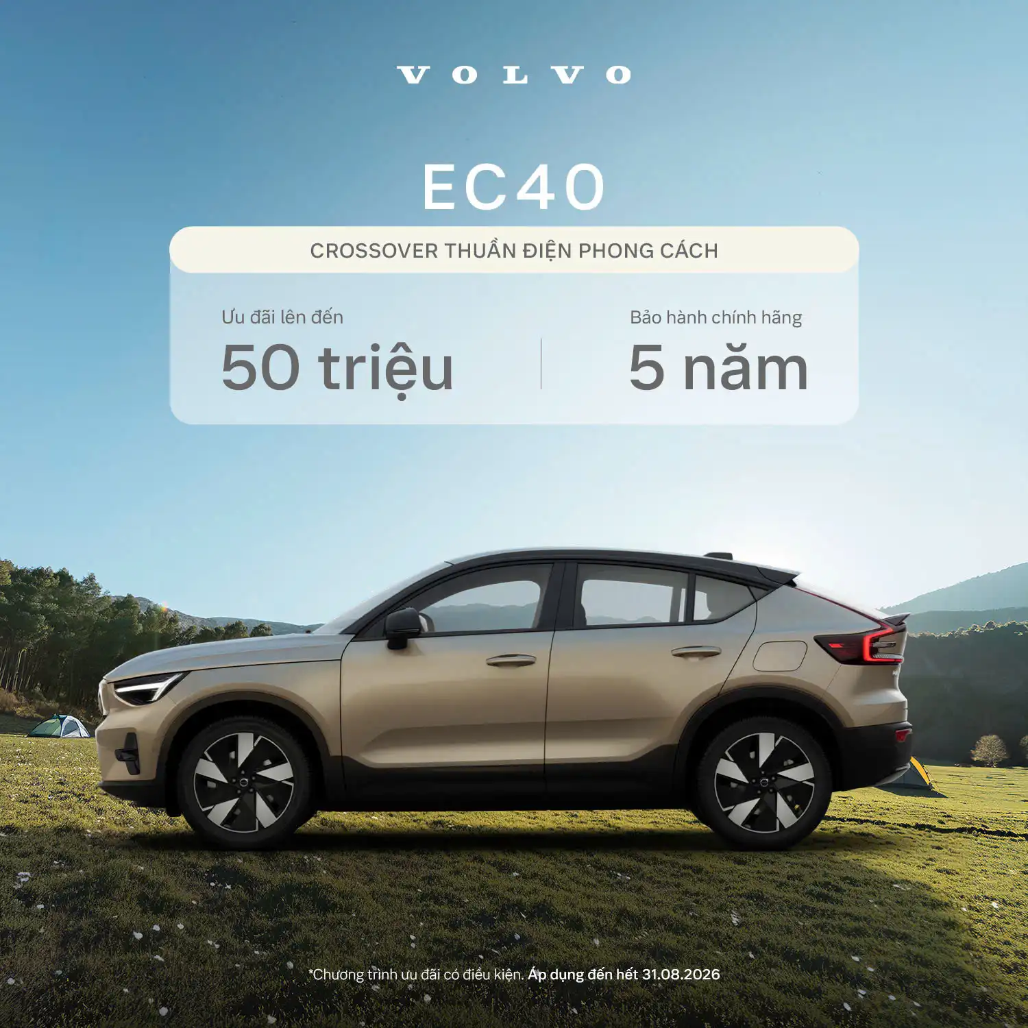 Chương trình khuyến mại Volvo EC40 tháng 8/2026