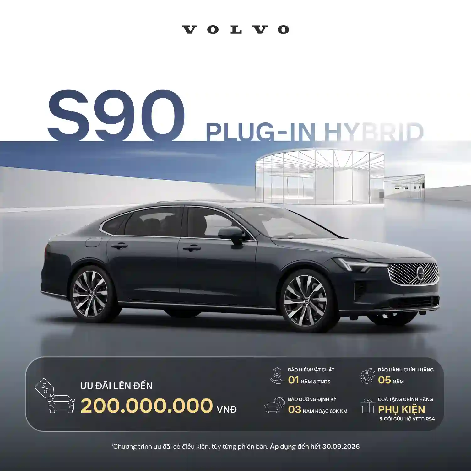 Chương trình khuyến mại Volvo S90 T8 Tháng 09/2026