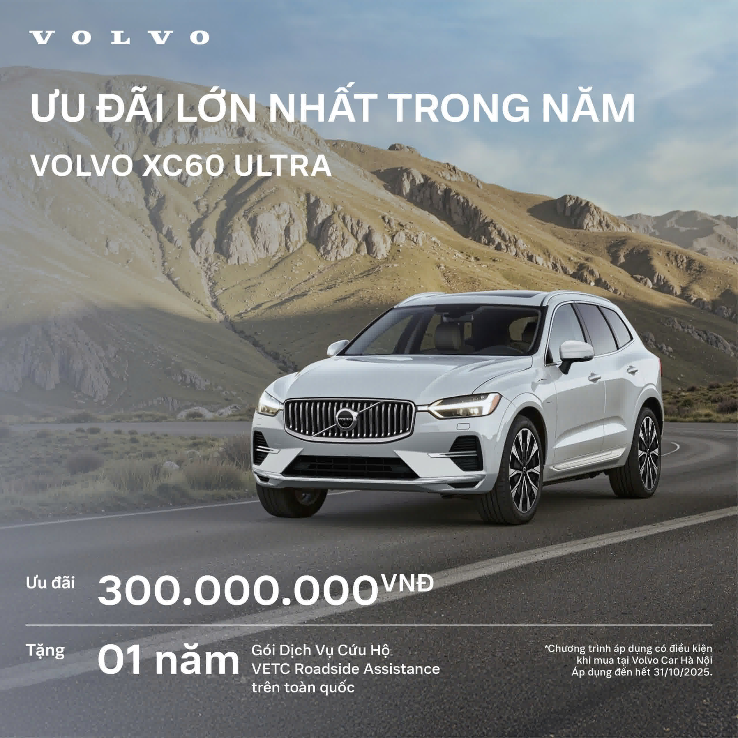 Volvo XC60 Ultra ưu đãi tháng 10 tại Volvo Car Hà Nội